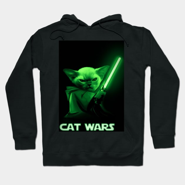 Cat wars Hoodie by Dawaly